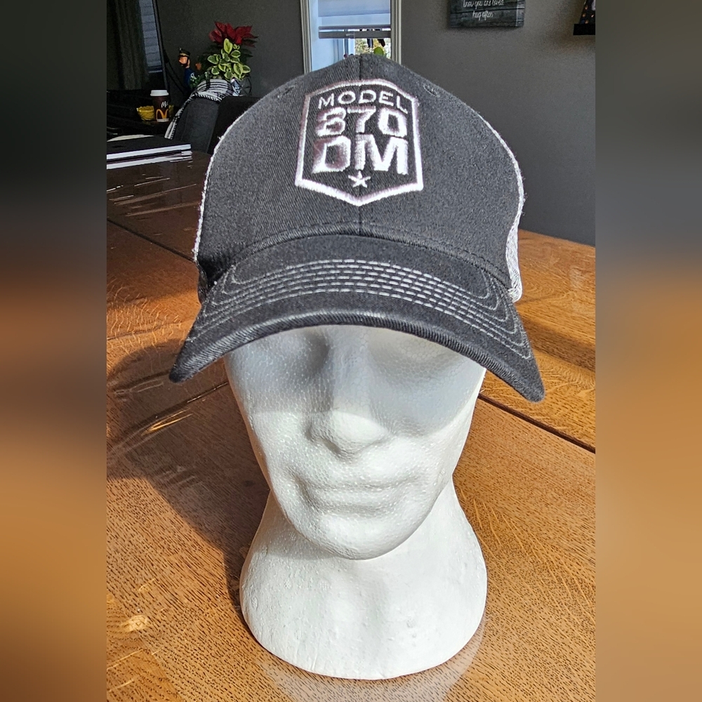Remington Black and Grey Model 870 Snapback Cap Trucker Style